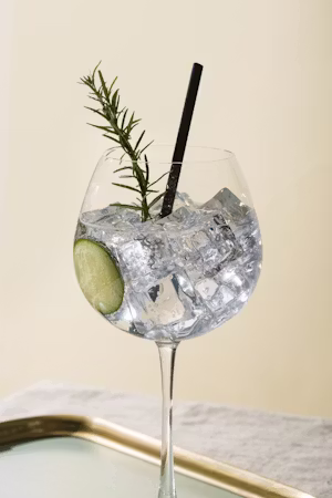 Craft gin cocktail picnic